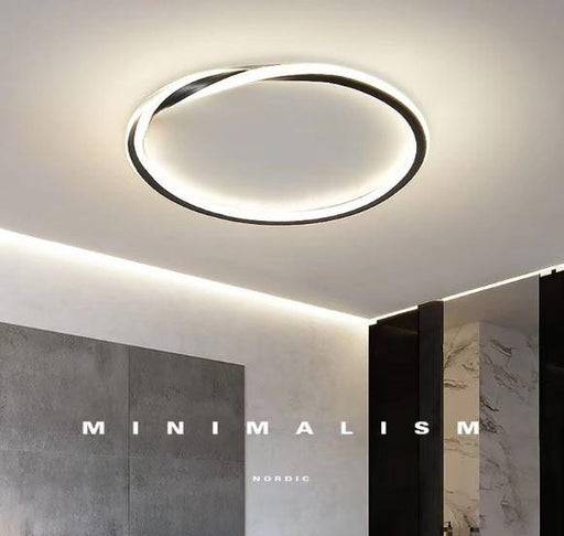 LED Spiral Minimalism Ceiling Light.