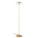 LED Glass Gold Floor Lamp.