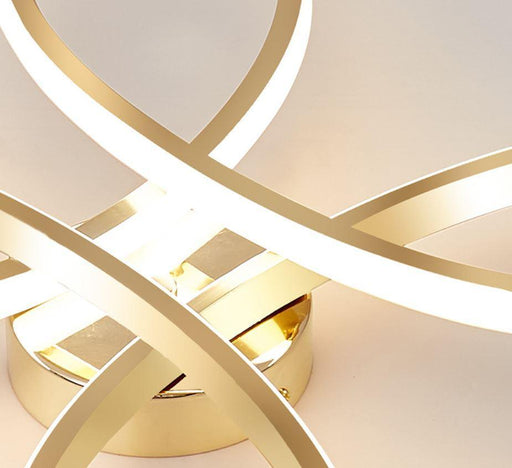 LED Flower Gold Ceiling Light.