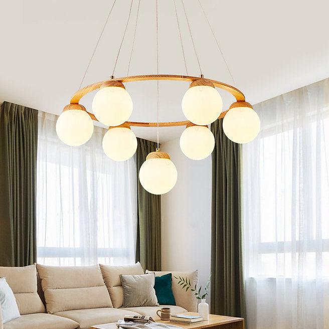 LED Round Molecular Modern Pendant Light.