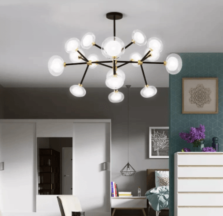 LED Multi-Molecular DNA Decorative Pendant Light.