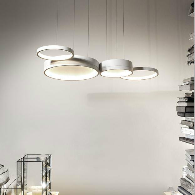 LED Postmodern Circle Pendant Light.