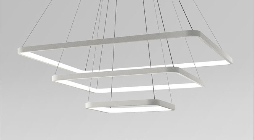 Post Modern Square Design LED Acrylic Pendant Light Chandelier.