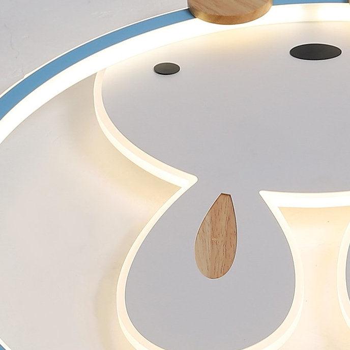 LED Bunny Design Modern Children Ceiling Light.