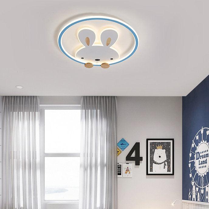 LED Bunny Design Modern Children Ceiling Light.