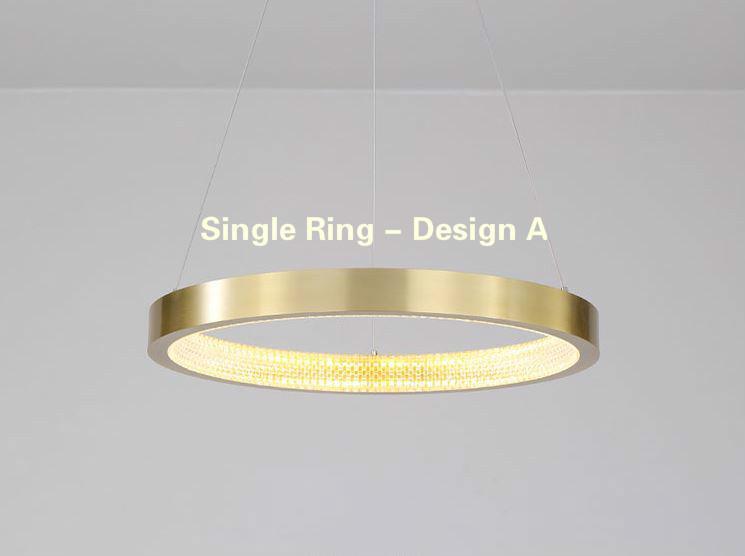 LED Circle Rings Pendant Chandelier.