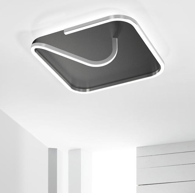 LED Modern Rope with Square Ceiling Light.