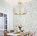 Retro LED Gold  Metal Crystal Pendant Chandelier.