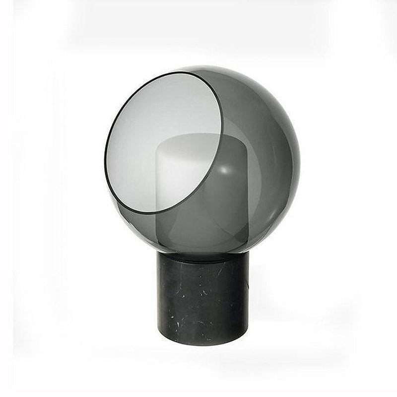 LED Modern Simple Glass Cover Marble Body Table Lamp-DWHOME