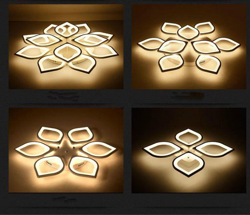 LED Acrylic Lotus Design Ceiling Light.