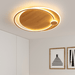 LED Japanese Style Simple Wooden Color Modern Ceiling Light.