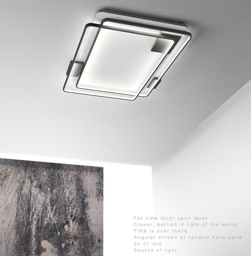 LED Modern SquareRectangle Frame Ceiling Light.