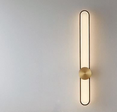 LED Modern Brass Simple Bedside Wall Light.