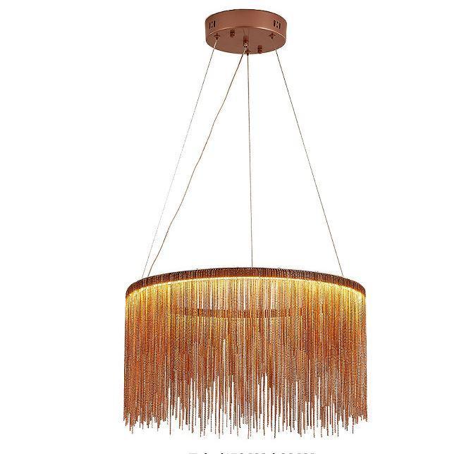 Tassel Design Aluminium Steel LED Chandelier Pendant Light.