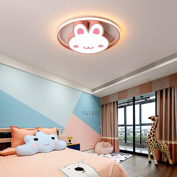 LED Rabbit Design Modern Cute Children Ceiling Light.