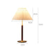 Copper Wood Cloth Floor Table Lamp.