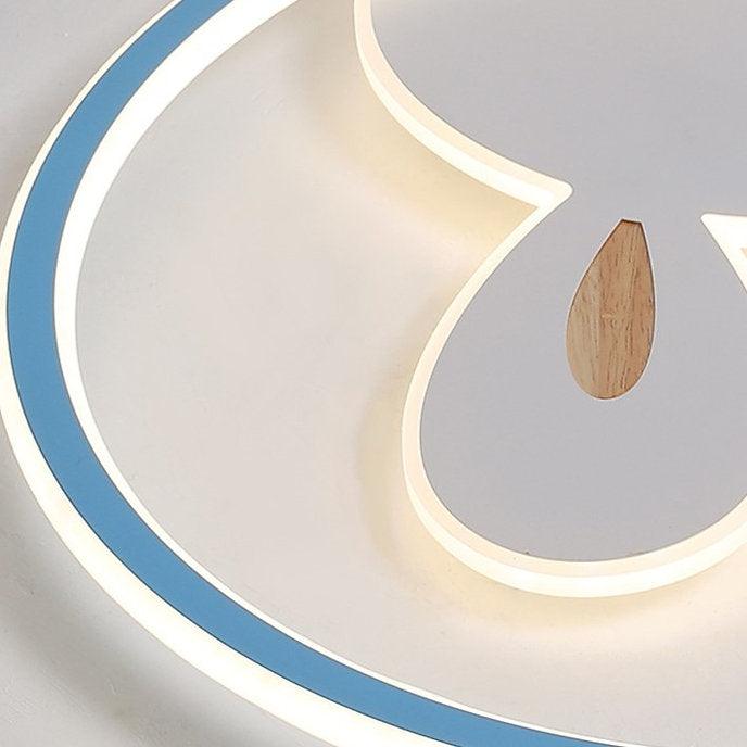 LED Bunny Design Modern Children Ceiling Light.