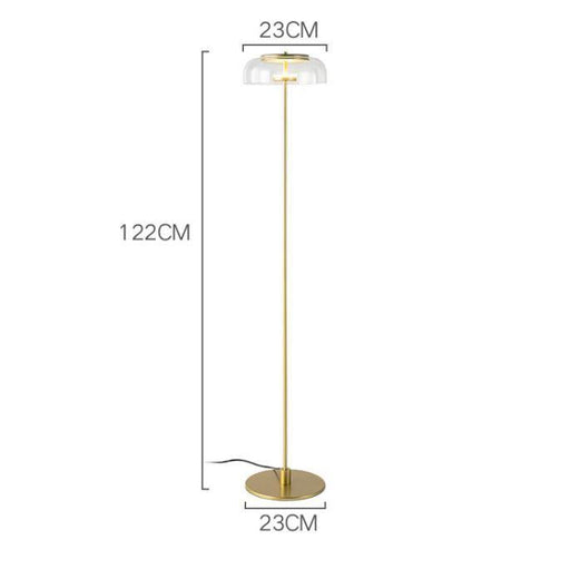 LED Glass Gold Floor Lamp.