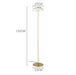 LED Glass Gold Floor Lamp.