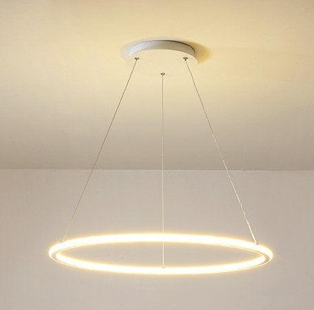 LED Minimalism Circle Pendant Light.