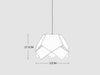 Modern Metal Macaron Colour Geometry Creative Pendant Light.