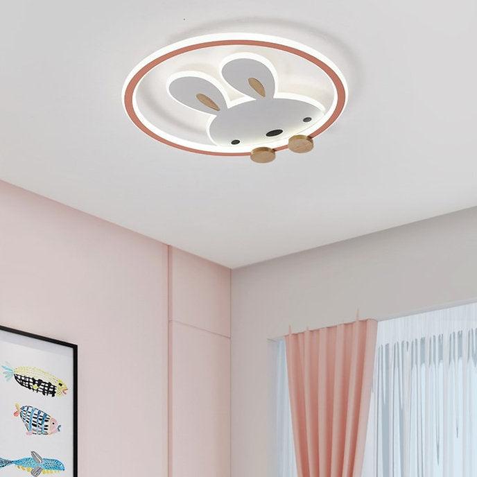 LED Bunny Design Modern Children Ceiling Light.