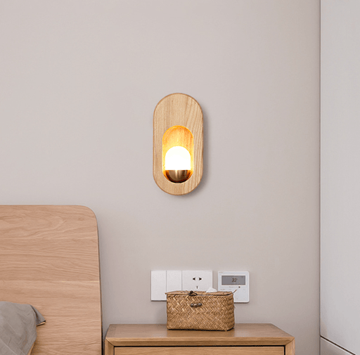 LED Japanese Style Wood Simple Modern Wall Light.