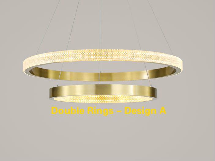 LED Circle Rings Pendant Chandelier.