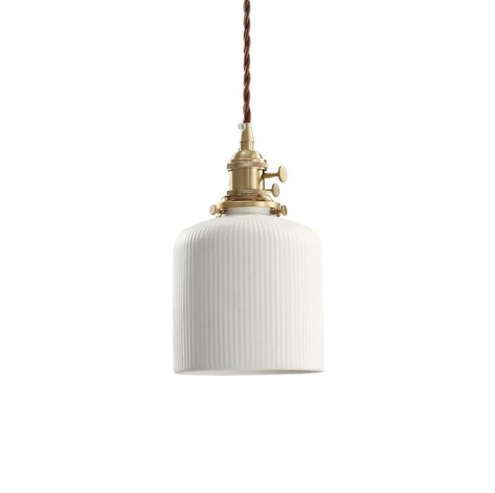 LED Simple Ceramic Pendant Light.