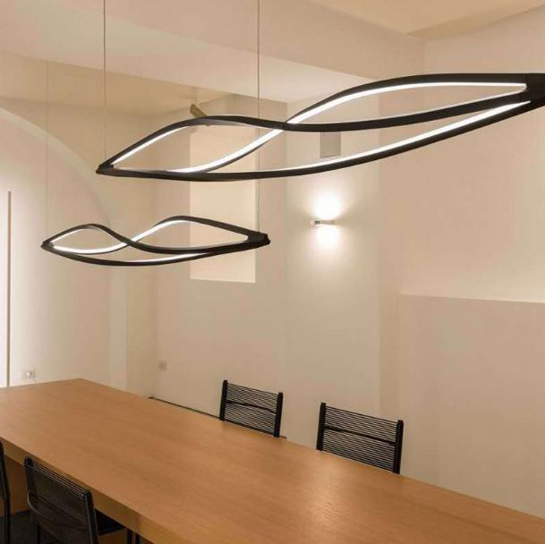 LED Infinity Office Pendant Light.