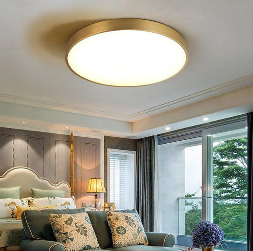 LED Modern Brass Ceiling Light.