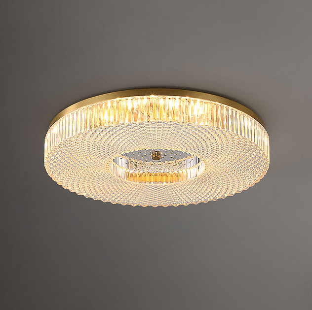 LED American Style Brass Modern Ceiling Light.