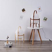 LED Japanese Style Simple Modern Wood & Glass Table Lamp-DWHOME