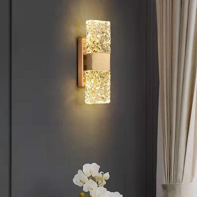 LED Simple Glass & Metal Modern Wall Light.