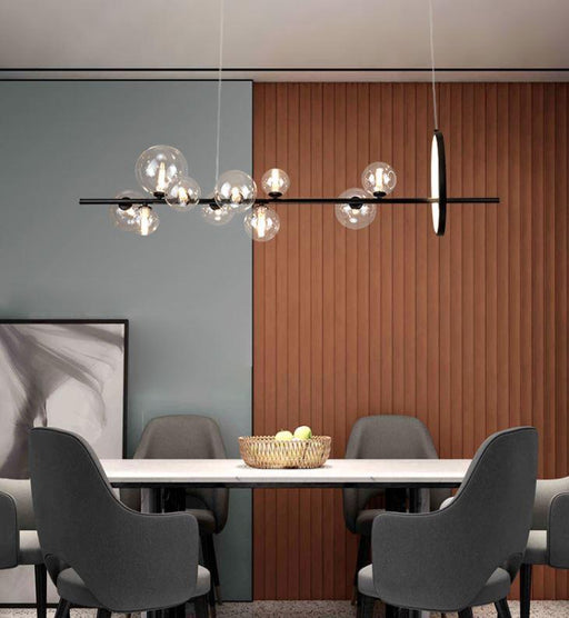 LED Modern Bulbs & Wheel Pendant Light.