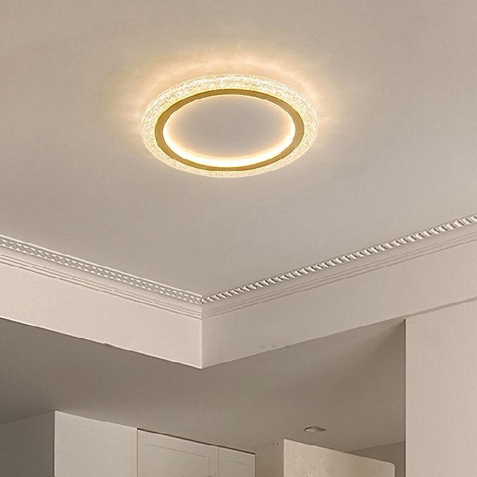 LED Super Thin Brass & Acrylic Ceiling Light.