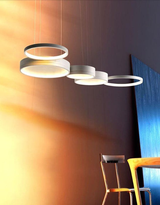 LED Postmodern Circle Pendant Light.