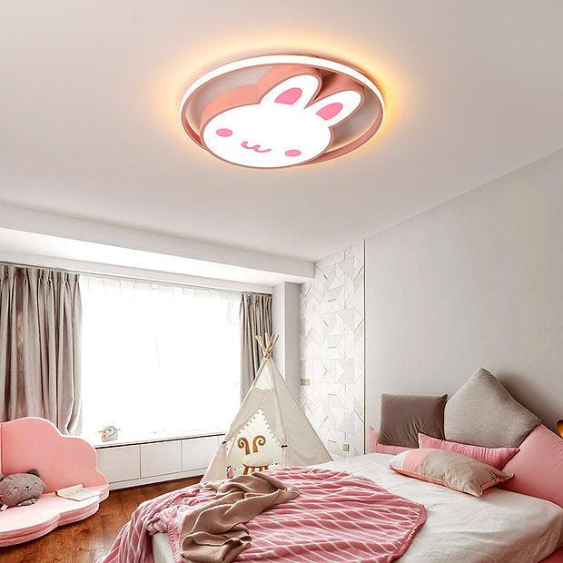 LED Rabbit Design Modern Cute Children Ceiling Light.