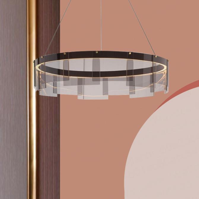 LED Modern-O Round Pendant Light.