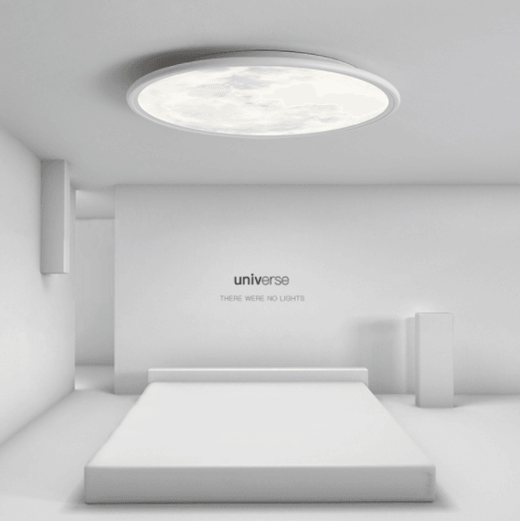 LED Moon Design Super-Thin Creative Ceiling Light.