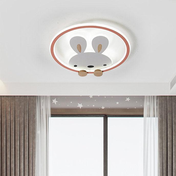 LED Bunny Design Modern Children Ceiling Light.