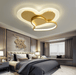 LED Double Hearts Modern Children Ceiling Light.