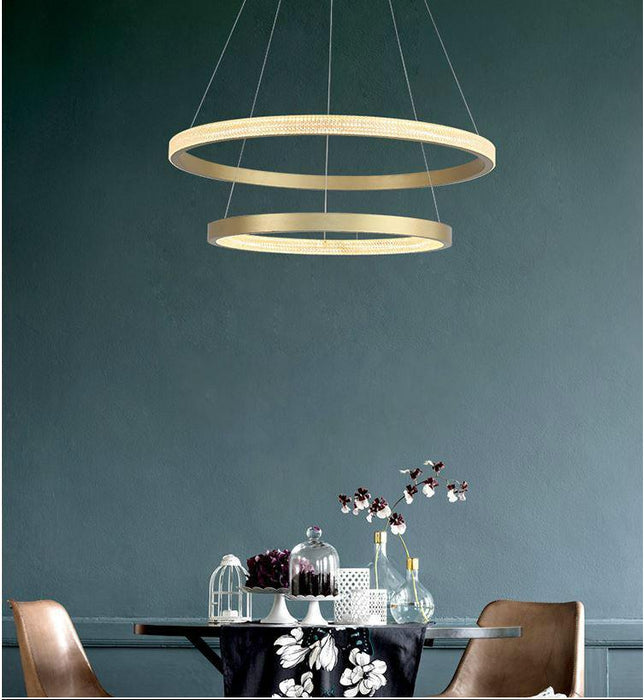 LED Circle Rings Pendant Chandelier.