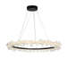 LED Modern Crystal Halo Pendant Light.