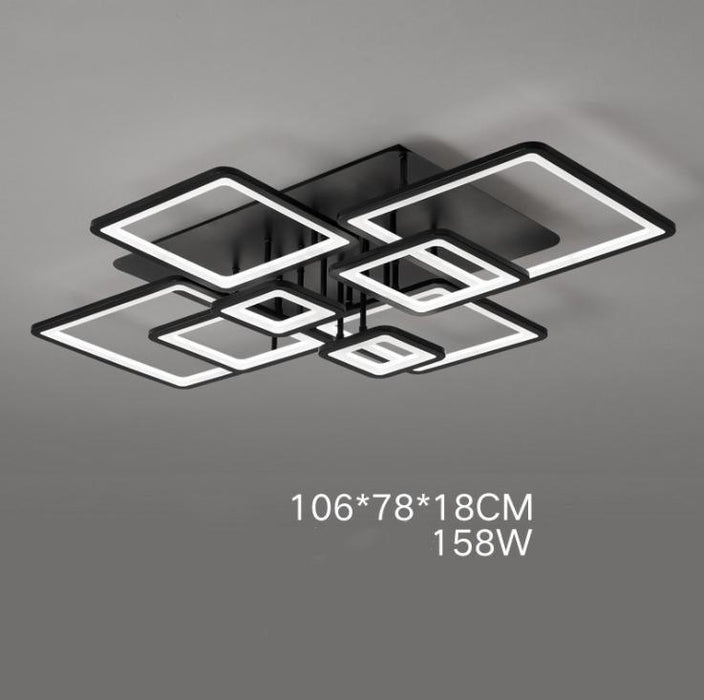 LED Modern Black & White Living Room Ceiling Light - DWHOME