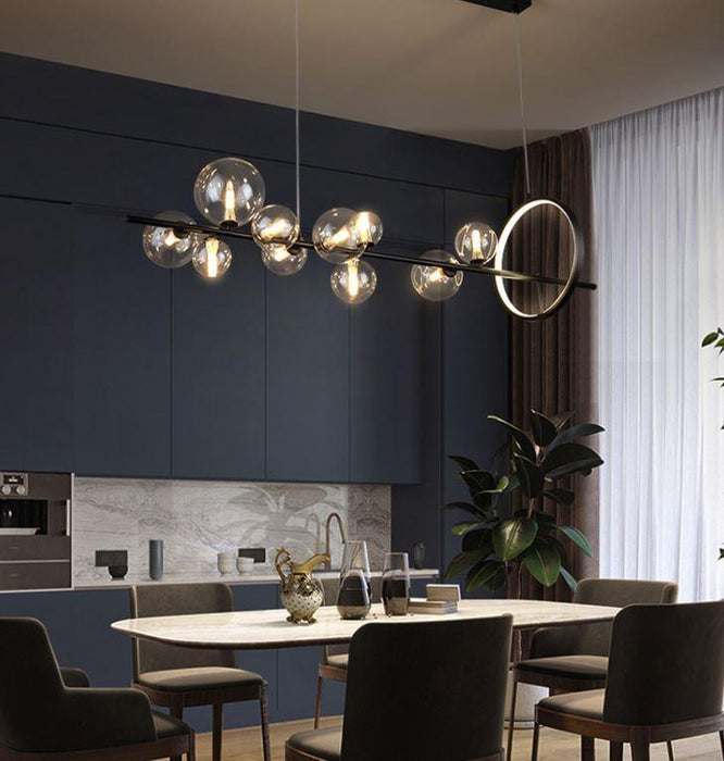 LED Modern Bulbs & Wheel Pendant Light.