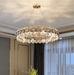 LED Crystal Modern Chandelier Round Pendant Light.