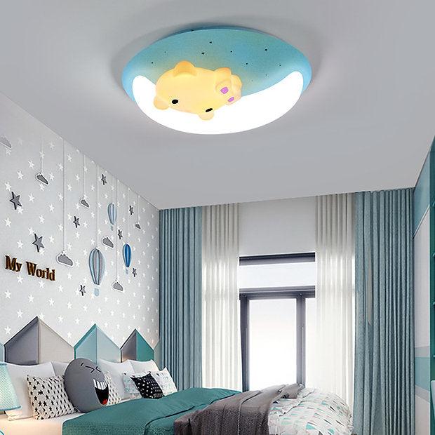 LED Cartoon Rabbit&Cat Design Children Ceiling Light.