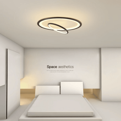 LED Dual Rings Modern Creative Ceiling Light.