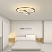 LED Dual Rings Modern Creative Ceiling Light.